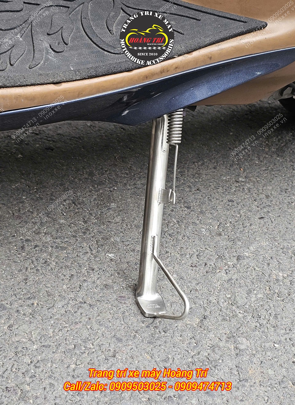 Bộ chân chống inox cho xe Vario, Airblade, PCX 2014, Sh Mode